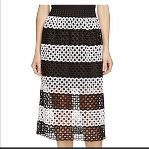 AQUA CAPSULE Black and White Skirt